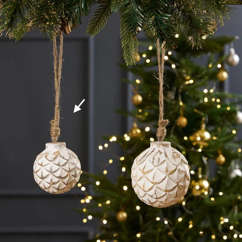 Cedar Ornament White