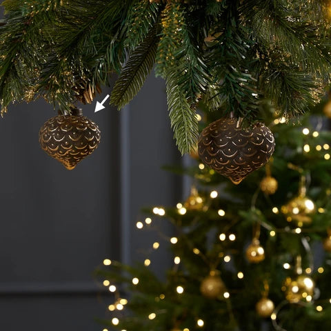 Mist Ribbed Ornament