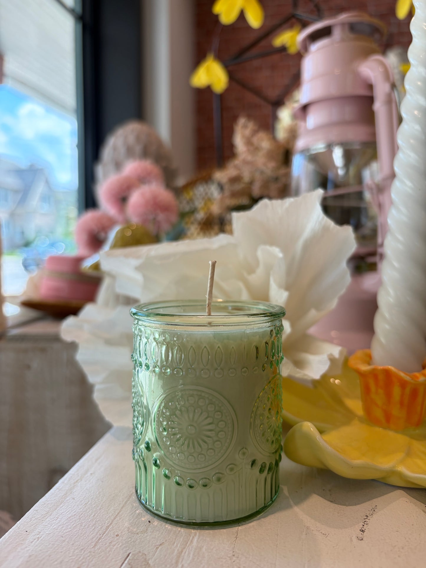 Green Antique Soy Candles