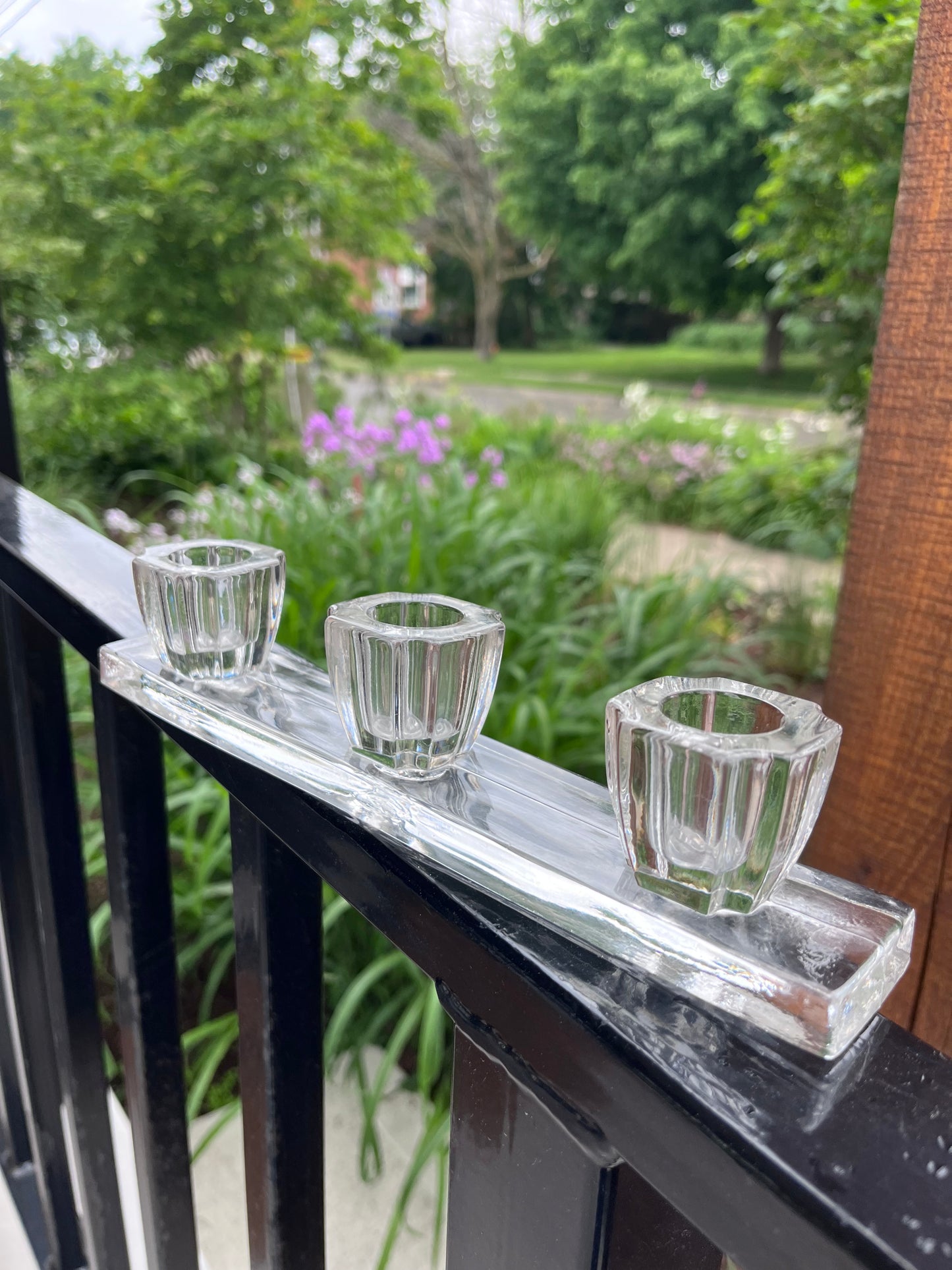 Vintage Crystal Candle Sticks