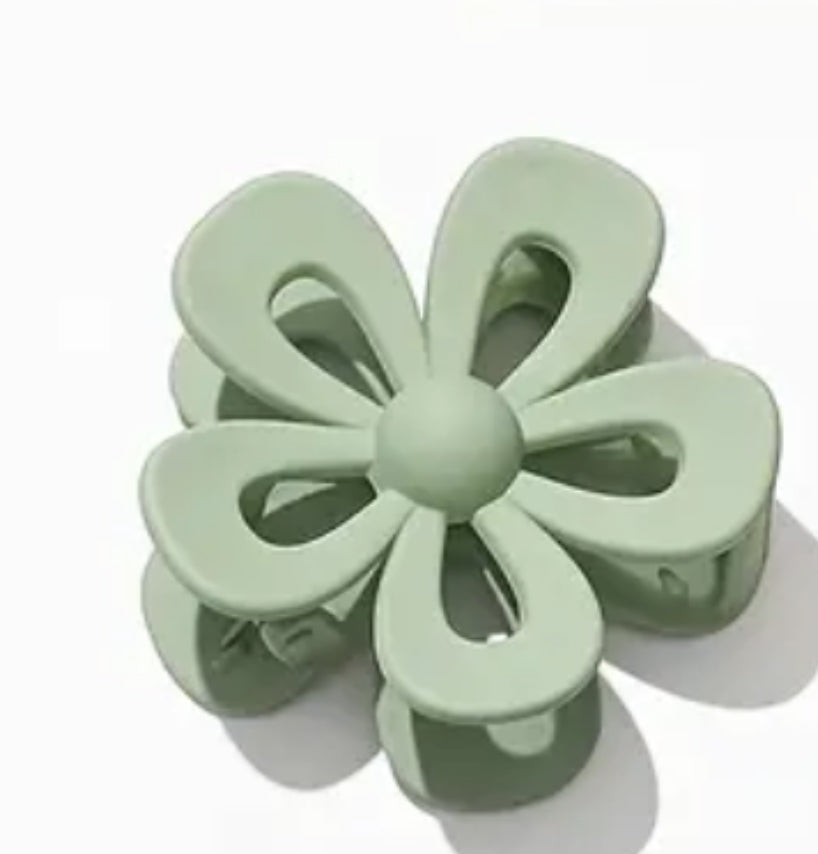 Flower Shaped Hair Claw Clips