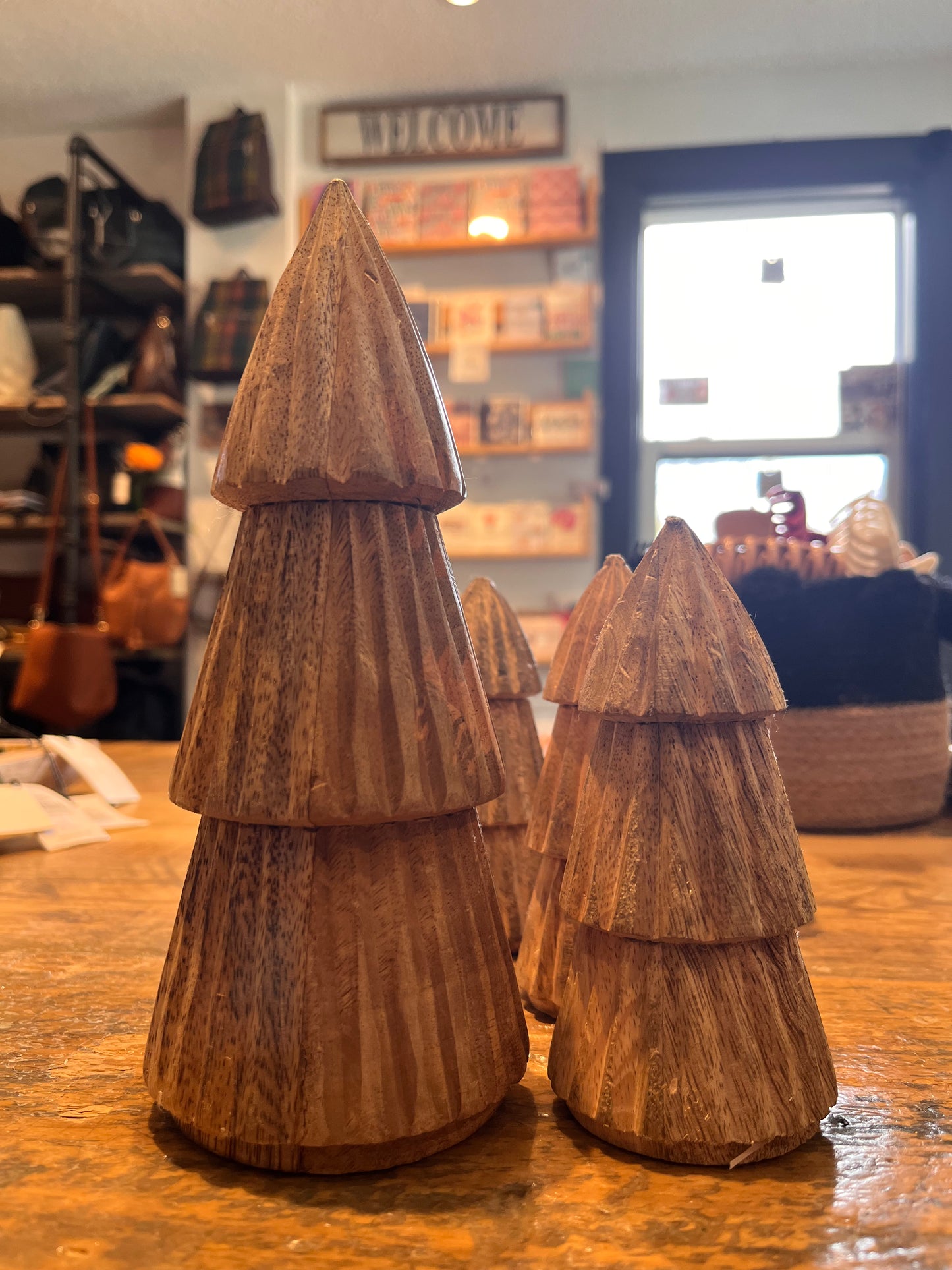 Carved Wooden Trees