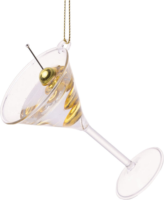 Clear Martini Glass Ornament
