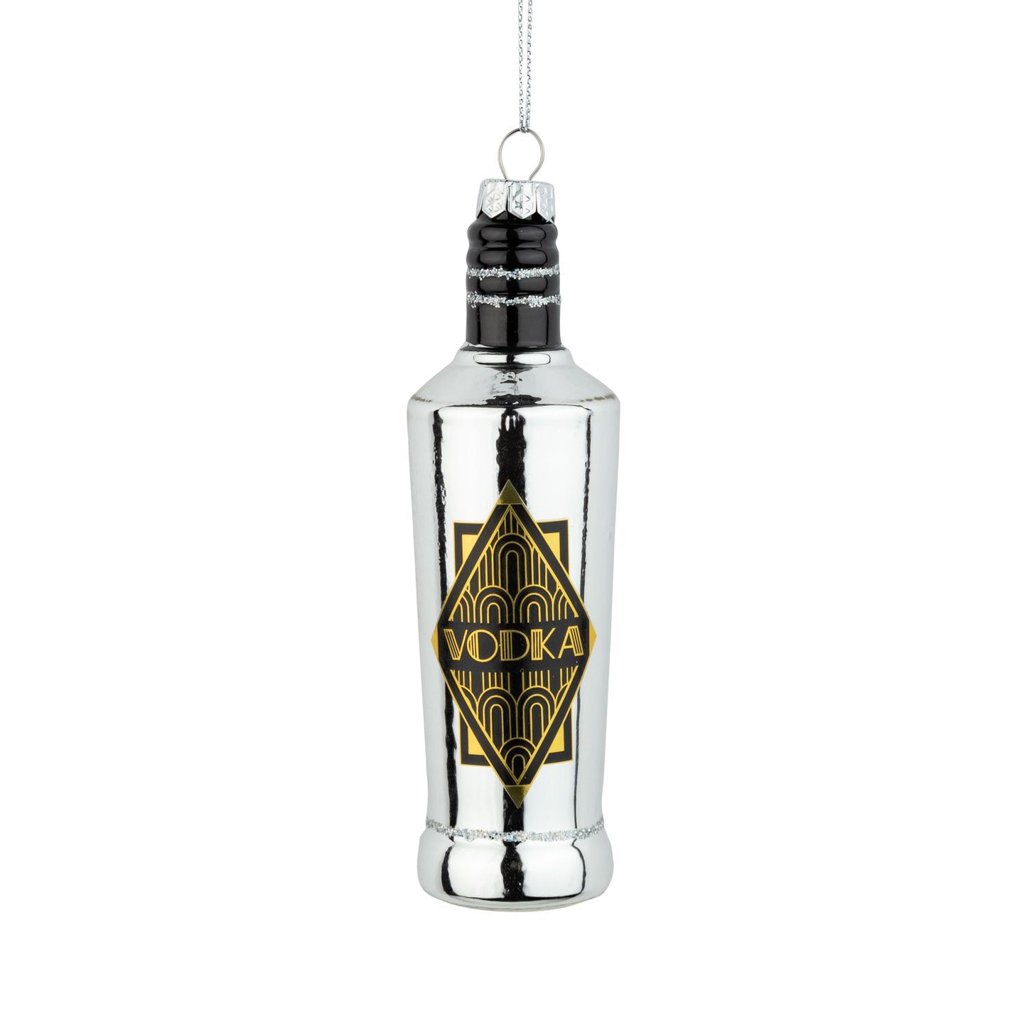Blown Glass Vodka bottle Ornament