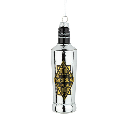 Blown Glass Vodka bottle Ornament