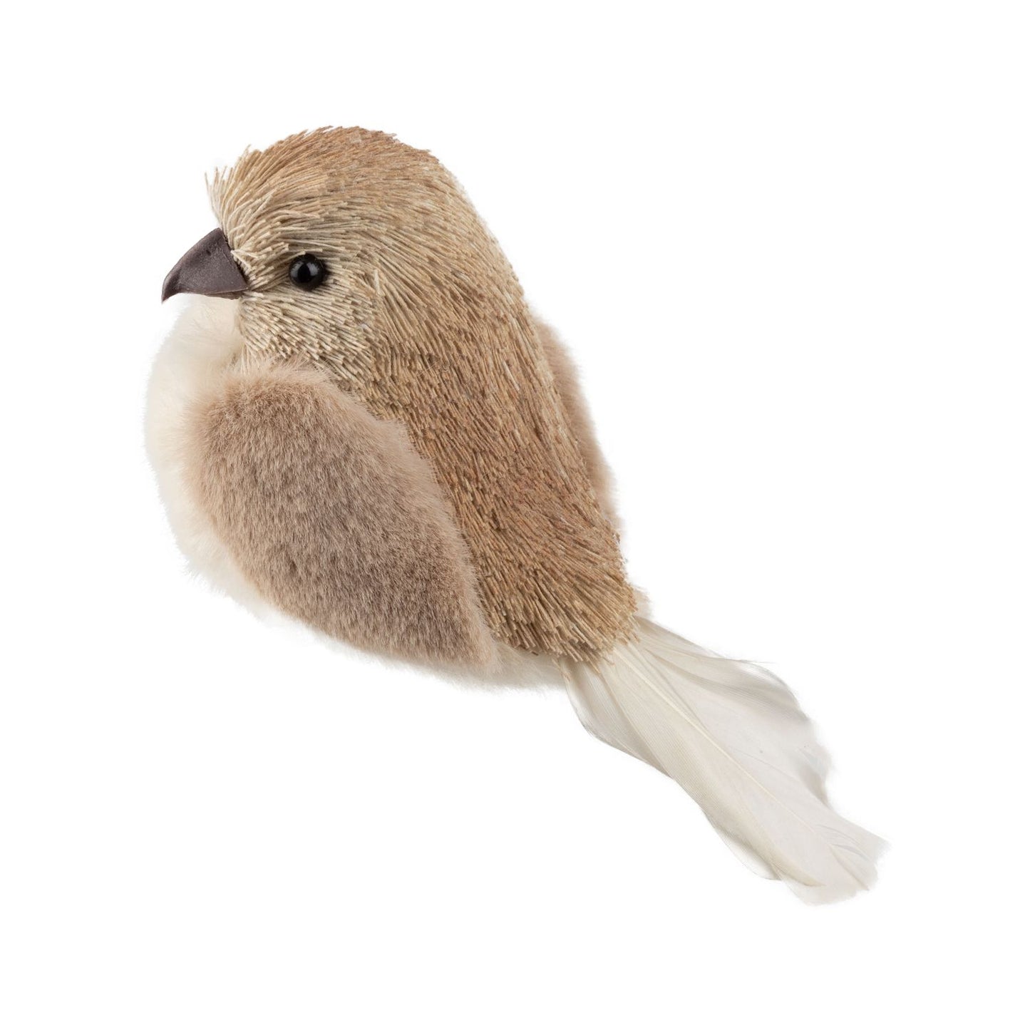 Grass Covered clip on Bird Ornament
