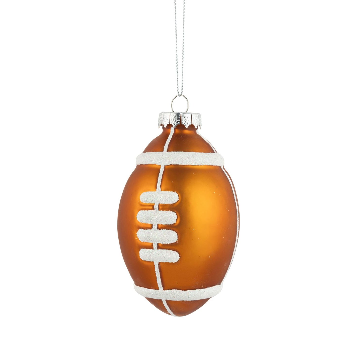 Glass Football Ornament