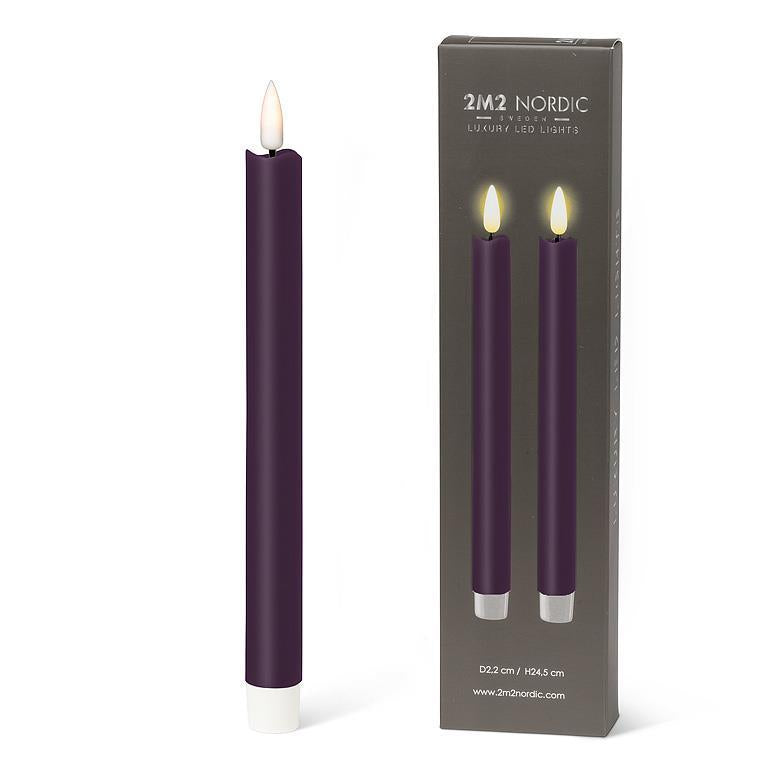 Luxlite Electronic Wax Candles - Taper Pair