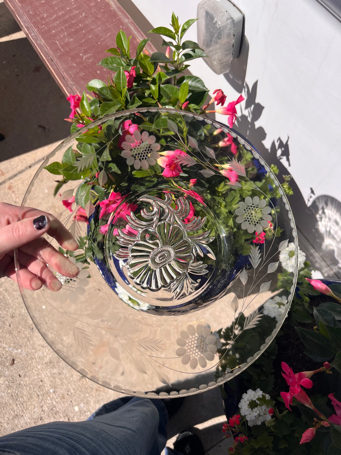 Vintage Crystal Plates