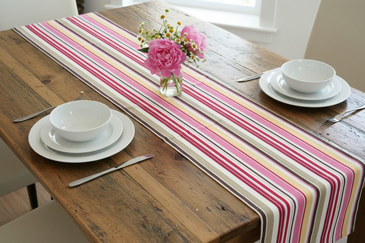 Vintage Stripped Table Runner