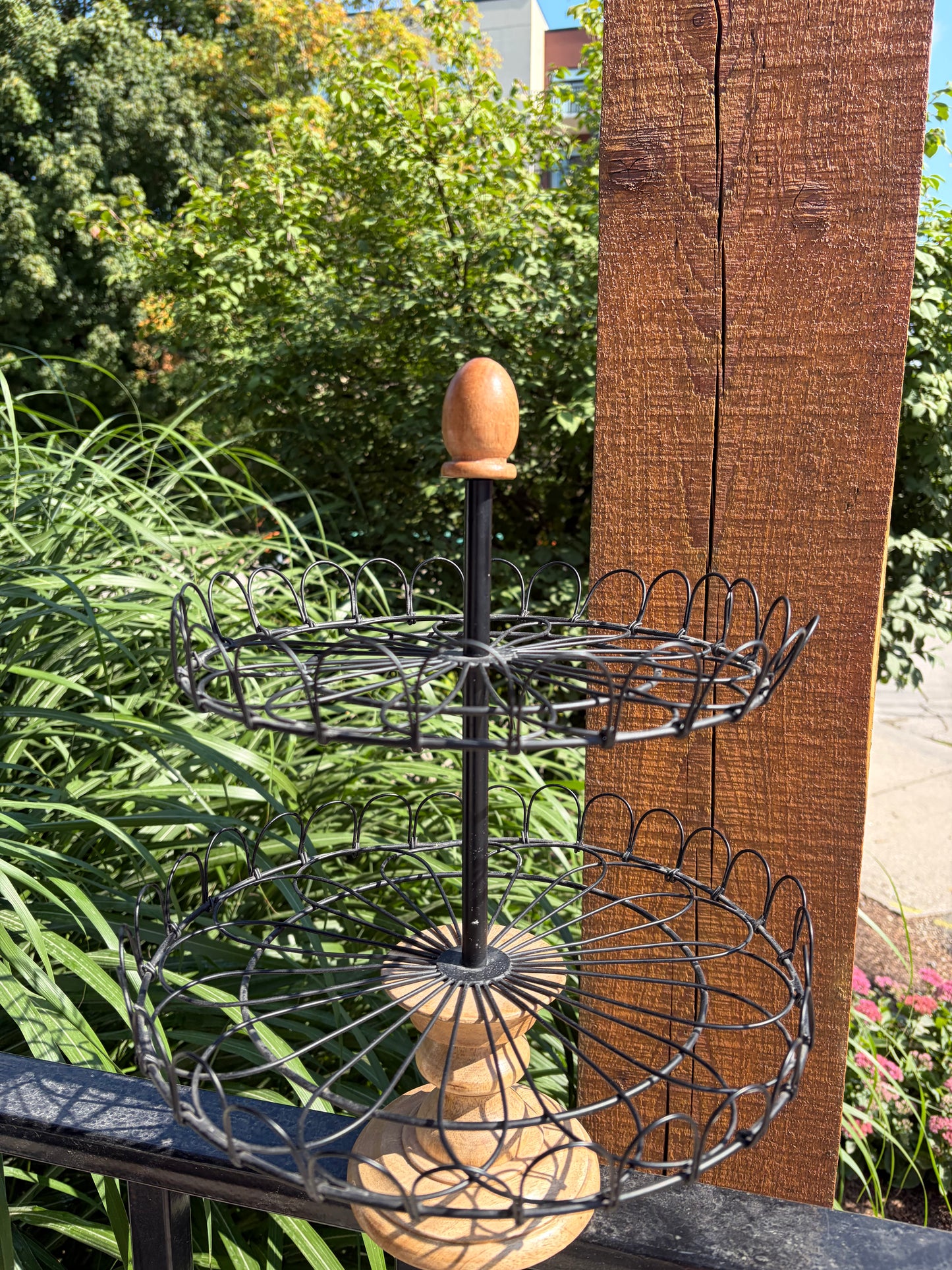 Vintage Tiered Tray