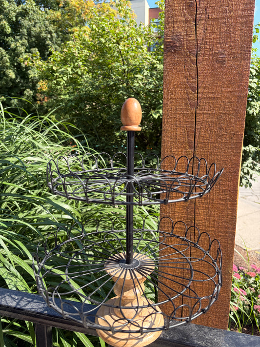 Vintage Tiered Tray