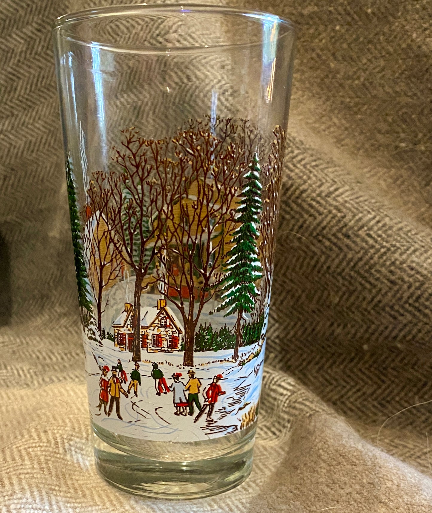 Vintage Collectible Winter/Christmas Glasses