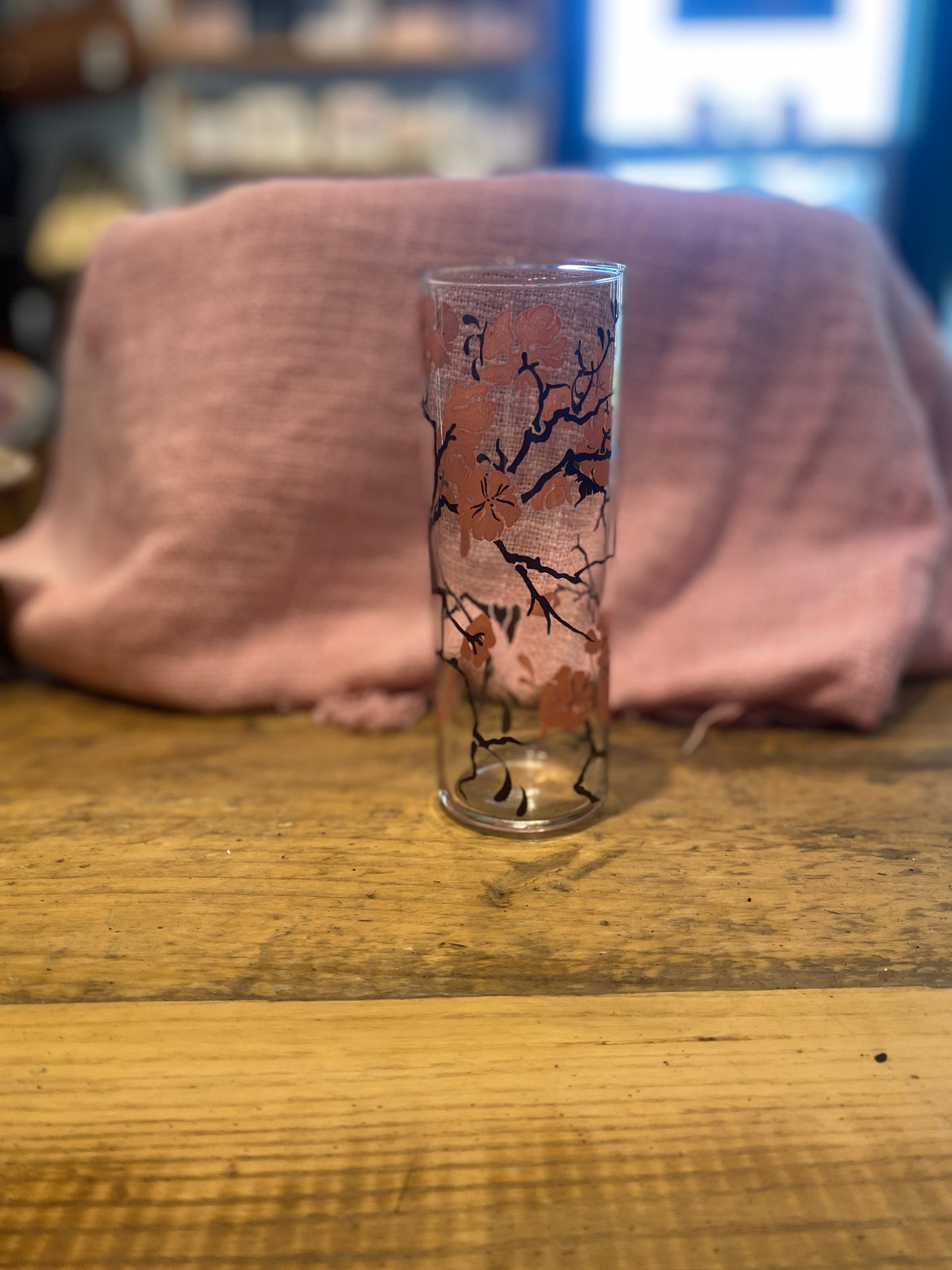 Cherry Blossom MCM Collectible Highball Glasses