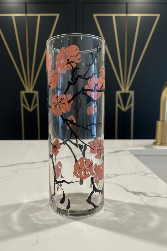Cherry Blossom MCM Collectible Highball Glasses