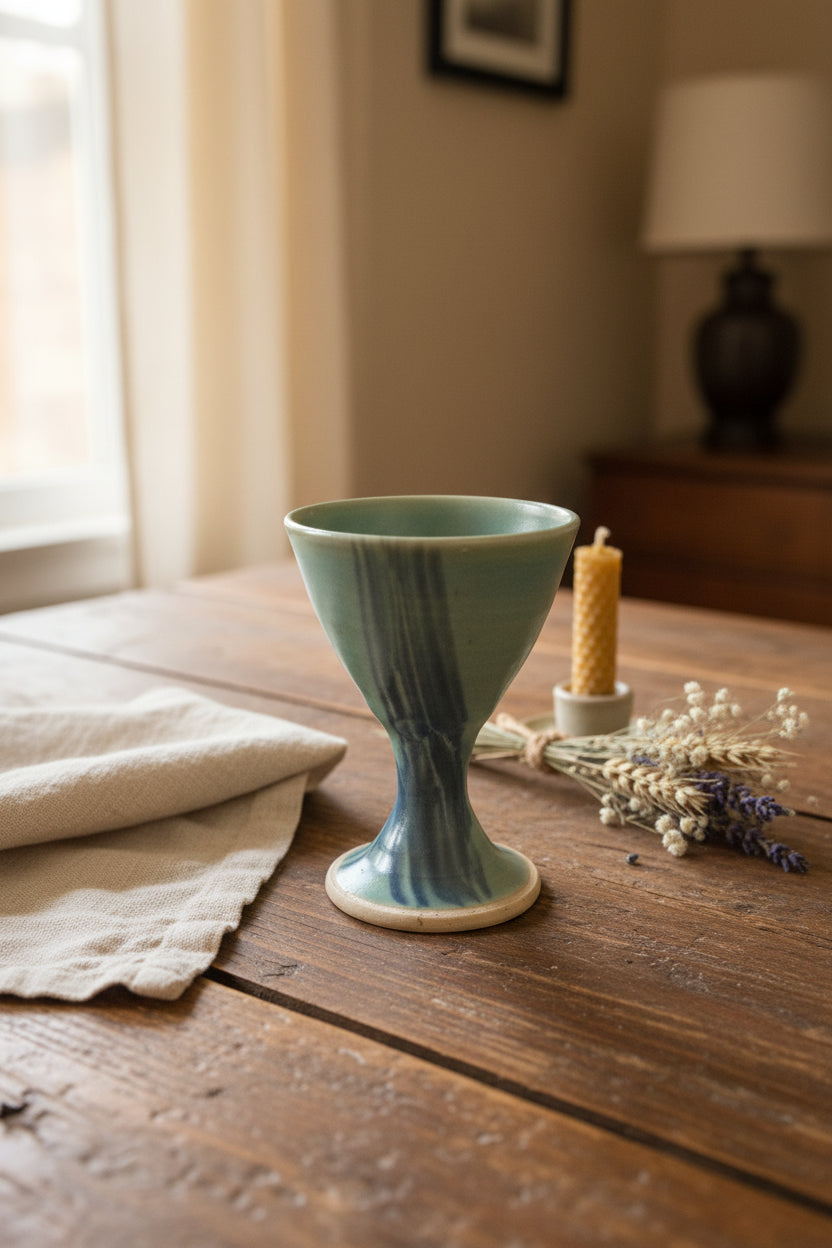 Vintage Pottery Goblets