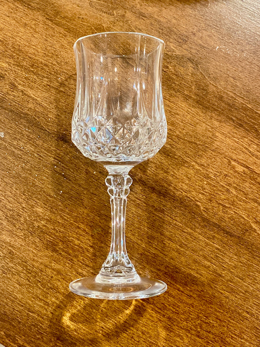 Vintage Cristal D'Arques Longchamp Crystal Goblet Set of 8
