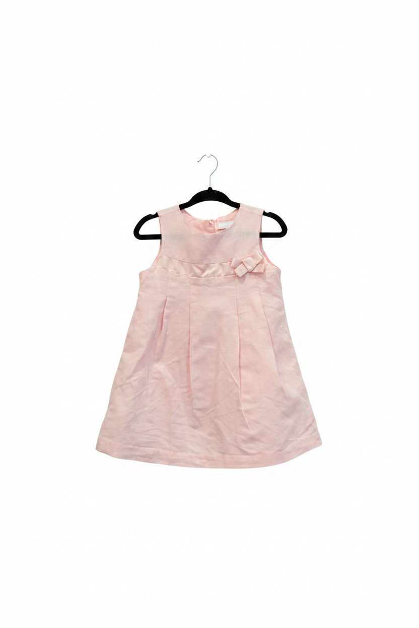 Pink Linen Baby's Dress