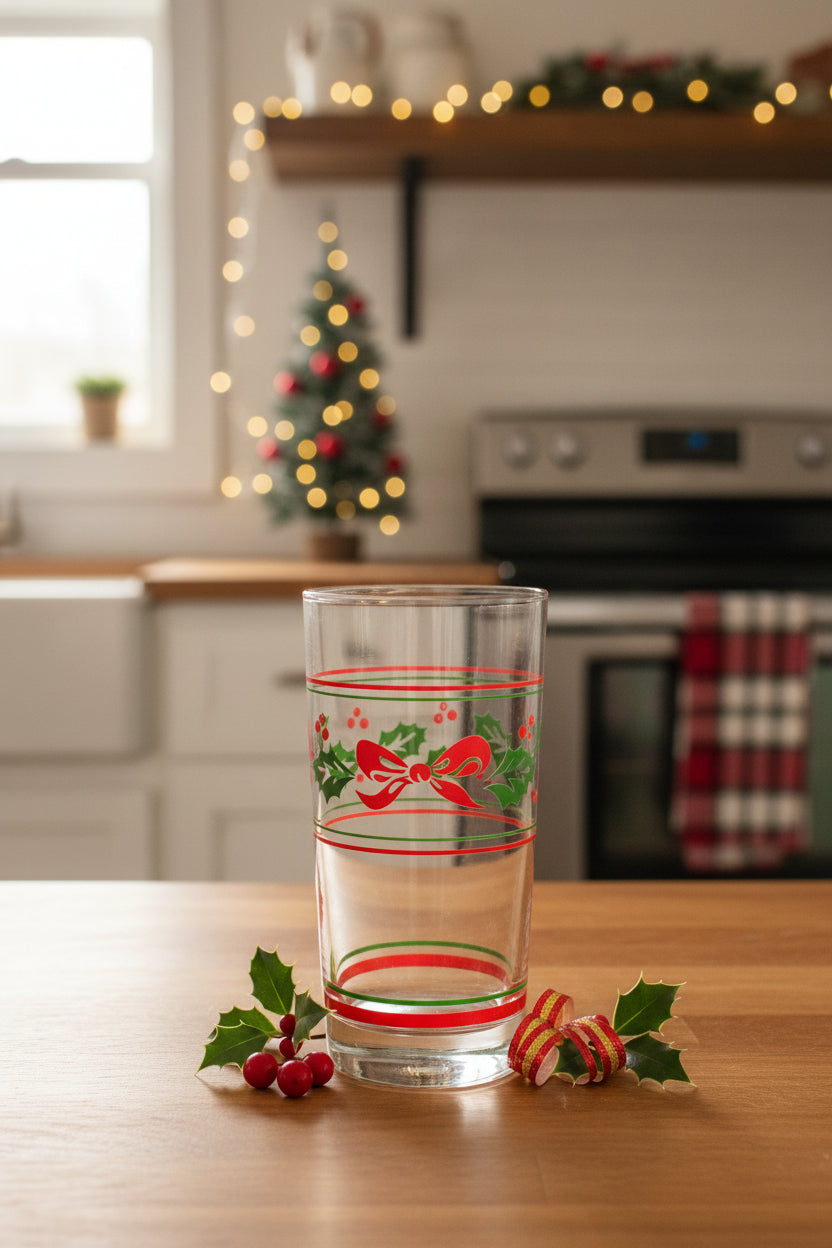Vintage Christmas Glasses