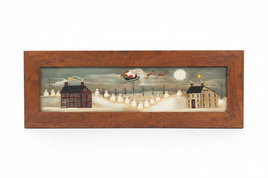 Vintage Christmas Print, Framed