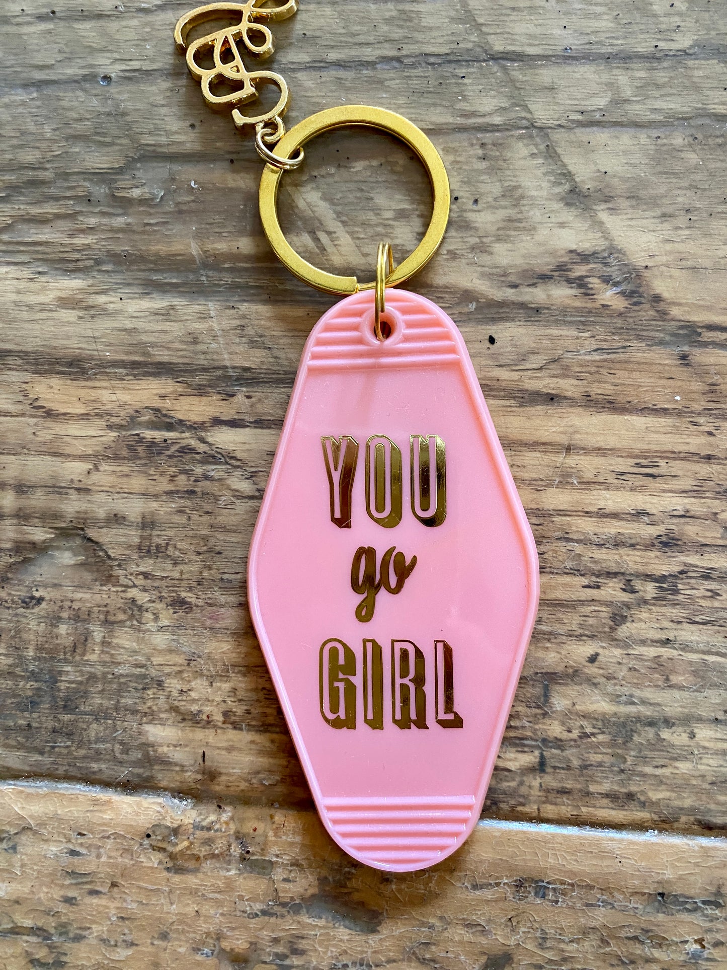 Key Chain - retro motel key style