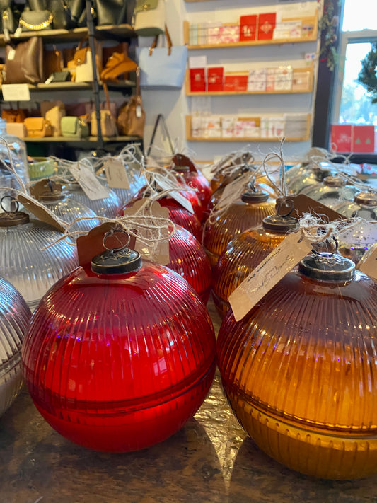 Christmas Tree & Ornament Dish Candles