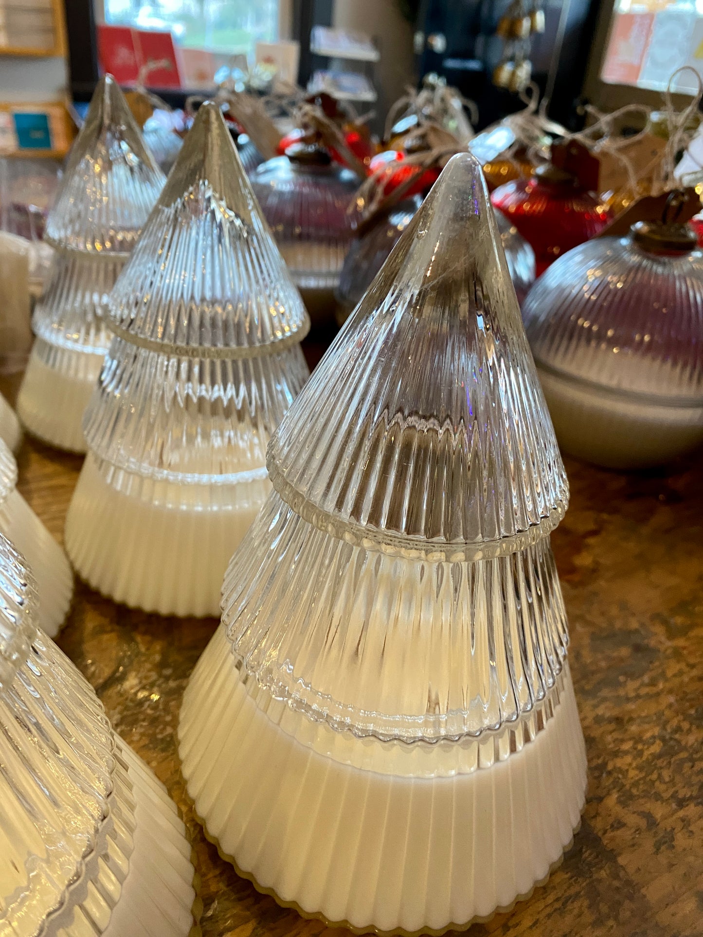 Christmas Tree & Ornament Dish Candles
