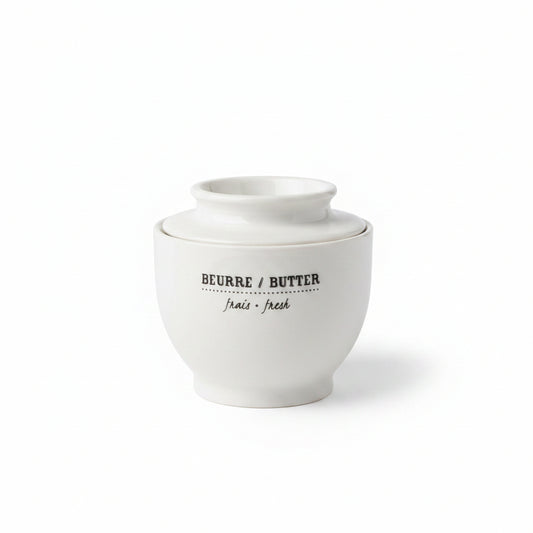 White Ceramic Butter Bell