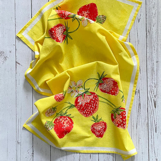 Flour Sack Cotton Printed Kitchen Towel Set of 2