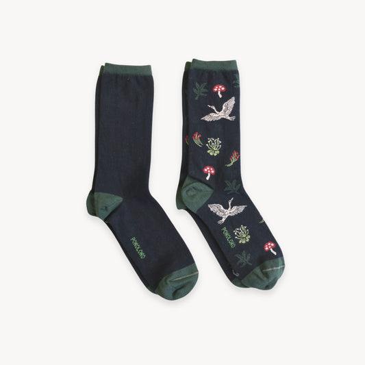 Pima Cotton Socks - Forage Set of Two