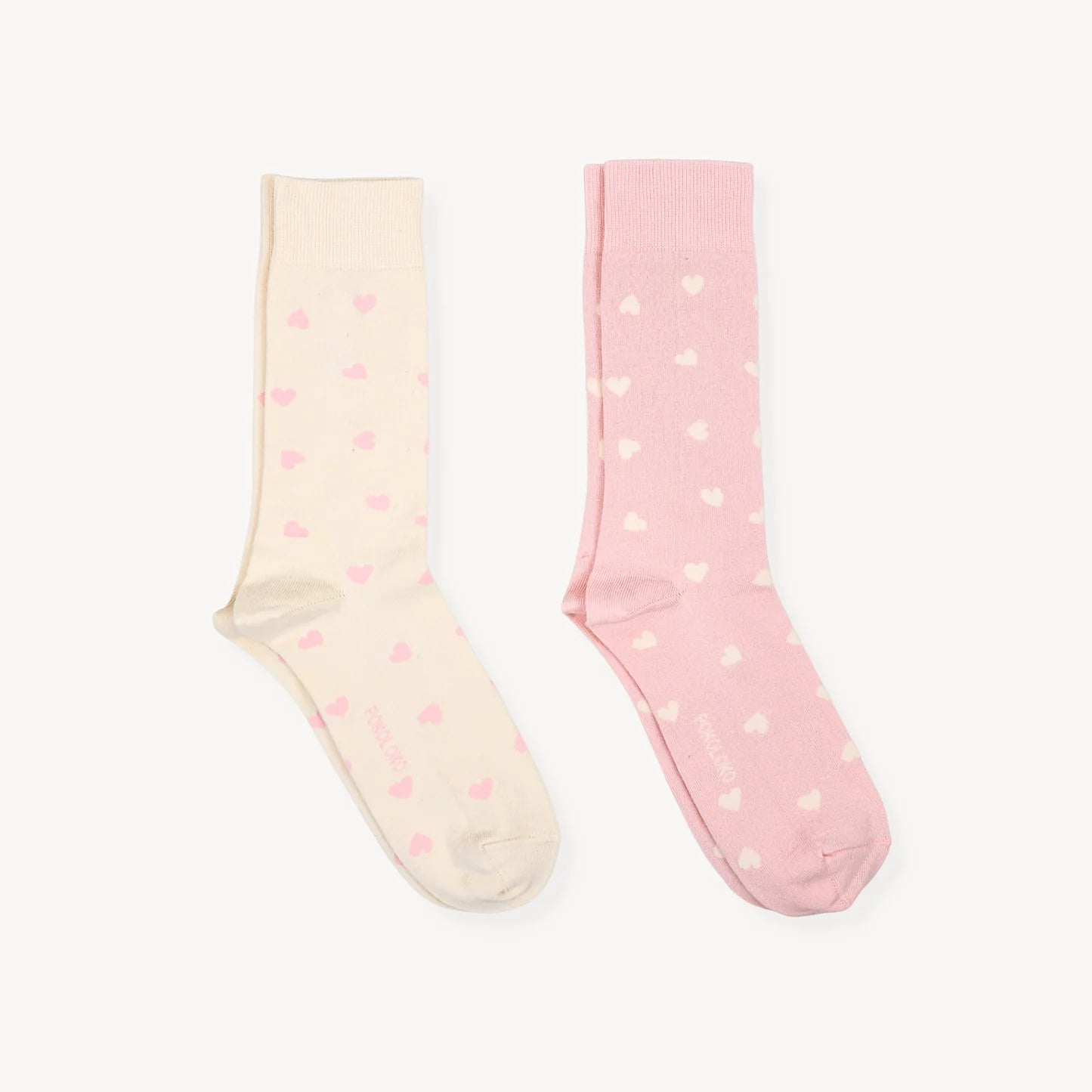 Pima Cotton Socks - Set of Two Have a Heart