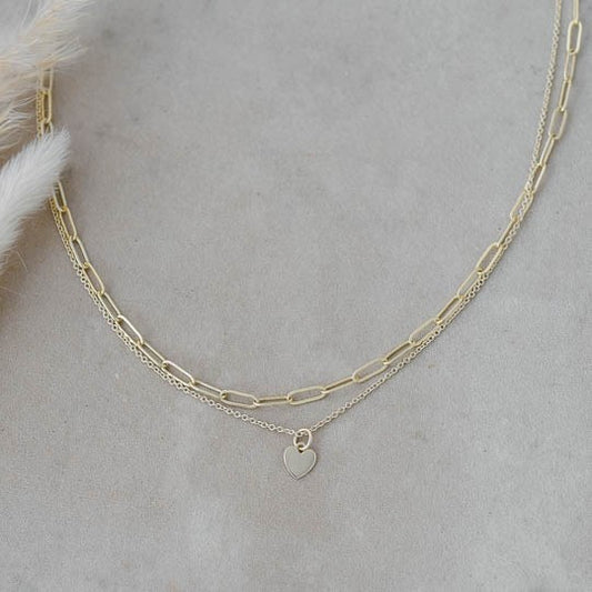 Paper Clip Heart Necklace, Glee