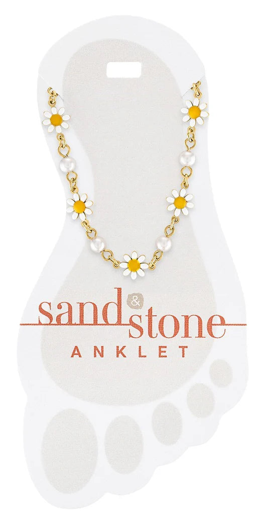 Sand & Stone Anklets Gold