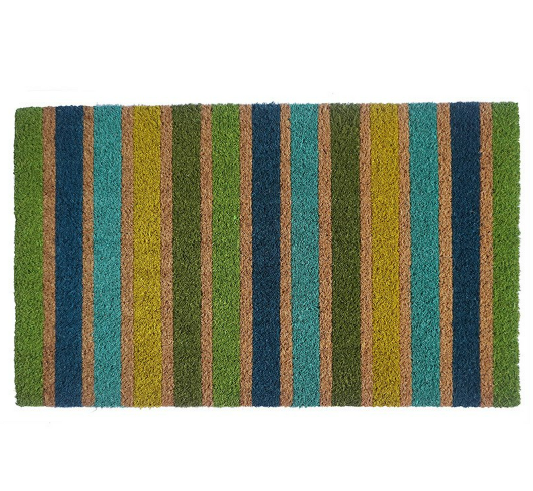 Striped Coir Doormat