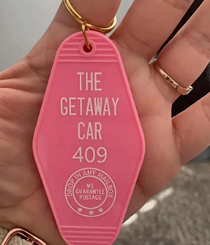Key Chain - retro motel key style