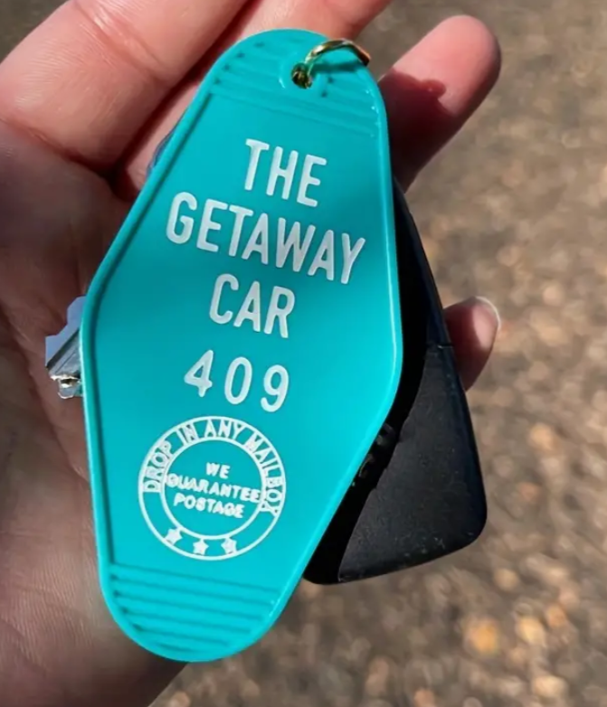 Key Chain - retro motel key style
