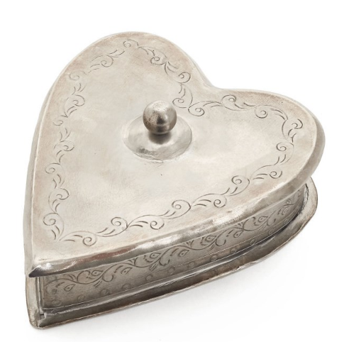 Iron Heart Box Antique Nickel