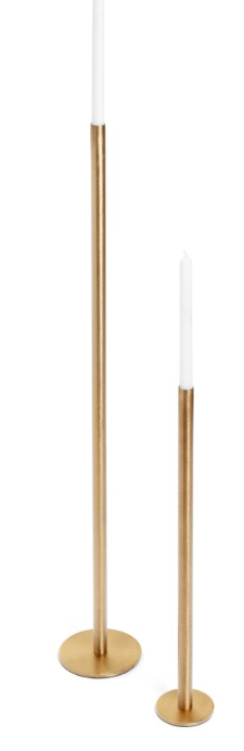 Garcia Small Floor Candle Holder Brass