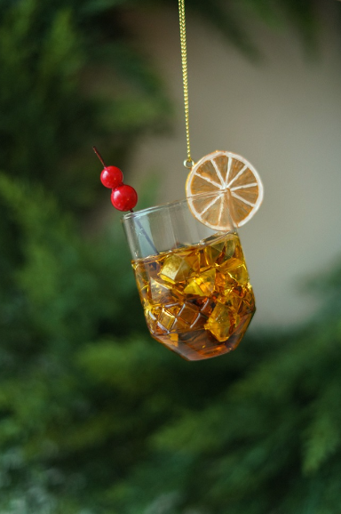 Christmas Cocktail Ornament