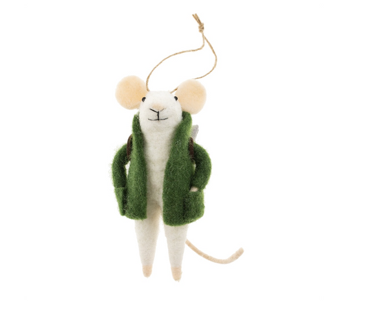 Salvador Felted Mouse Ornament