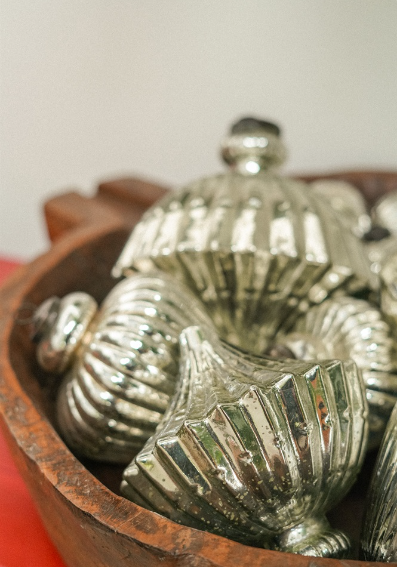 Giant Mercury Glass Ornaments