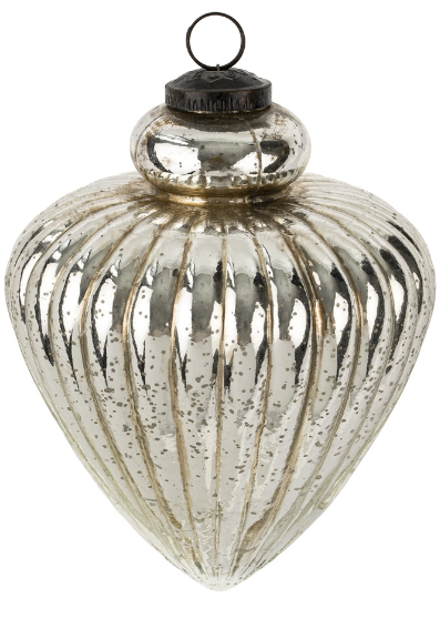 Giant Mercury Glass Ornaments