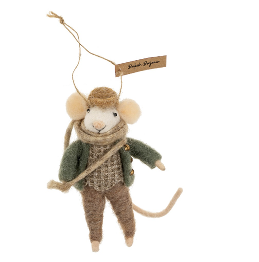 Bookish Benjamin Felted Mouse