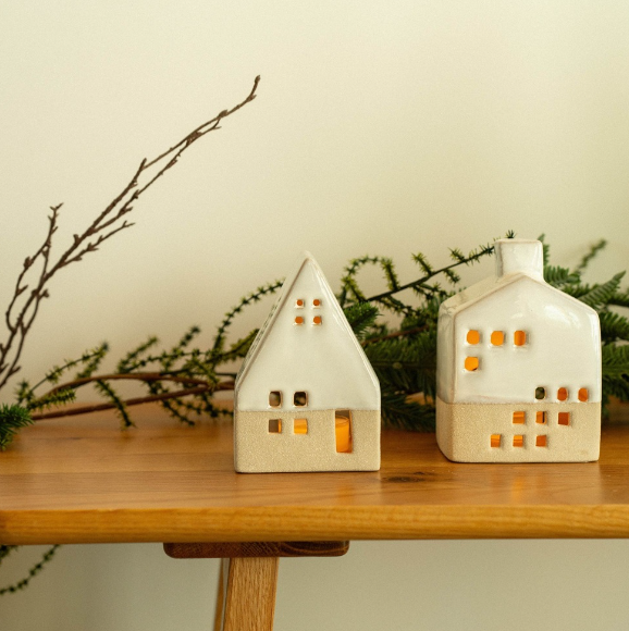Ceramic Tealight Houses