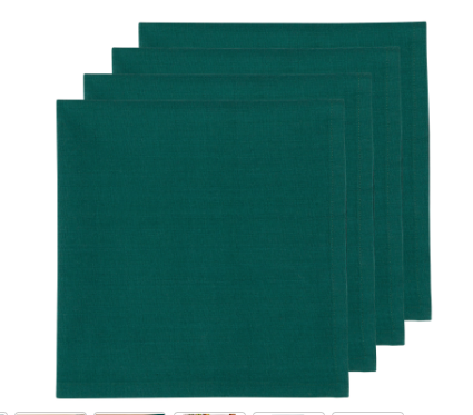Spectrum Spruce Green Napkins Set of 4