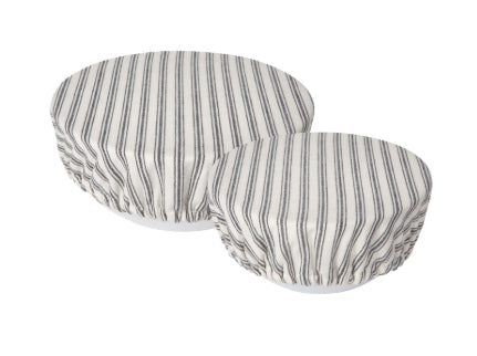 Ticking Reusable Bowl Covers Set 2