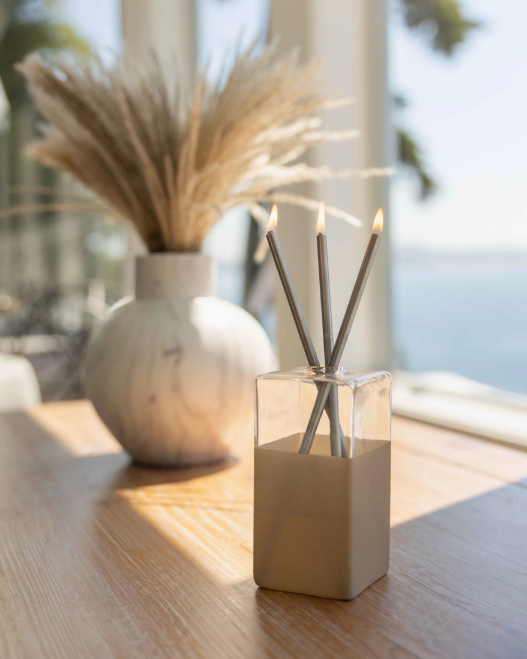 Silver Everlasting Candles