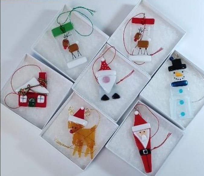 Fused Glass Ornaments