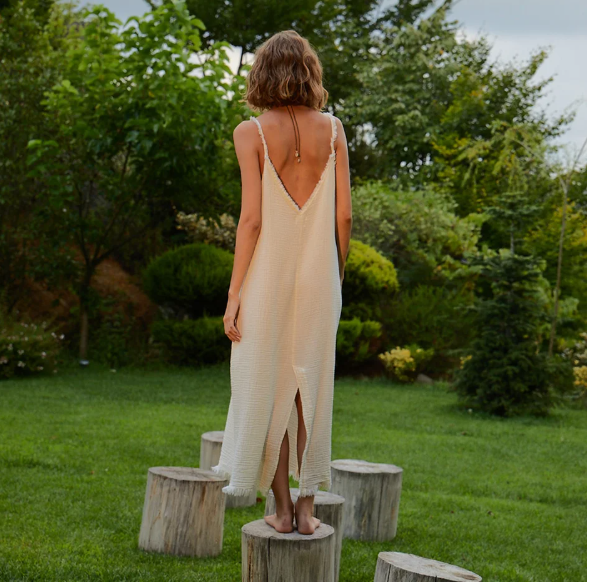 Crinkle Strappy Dress