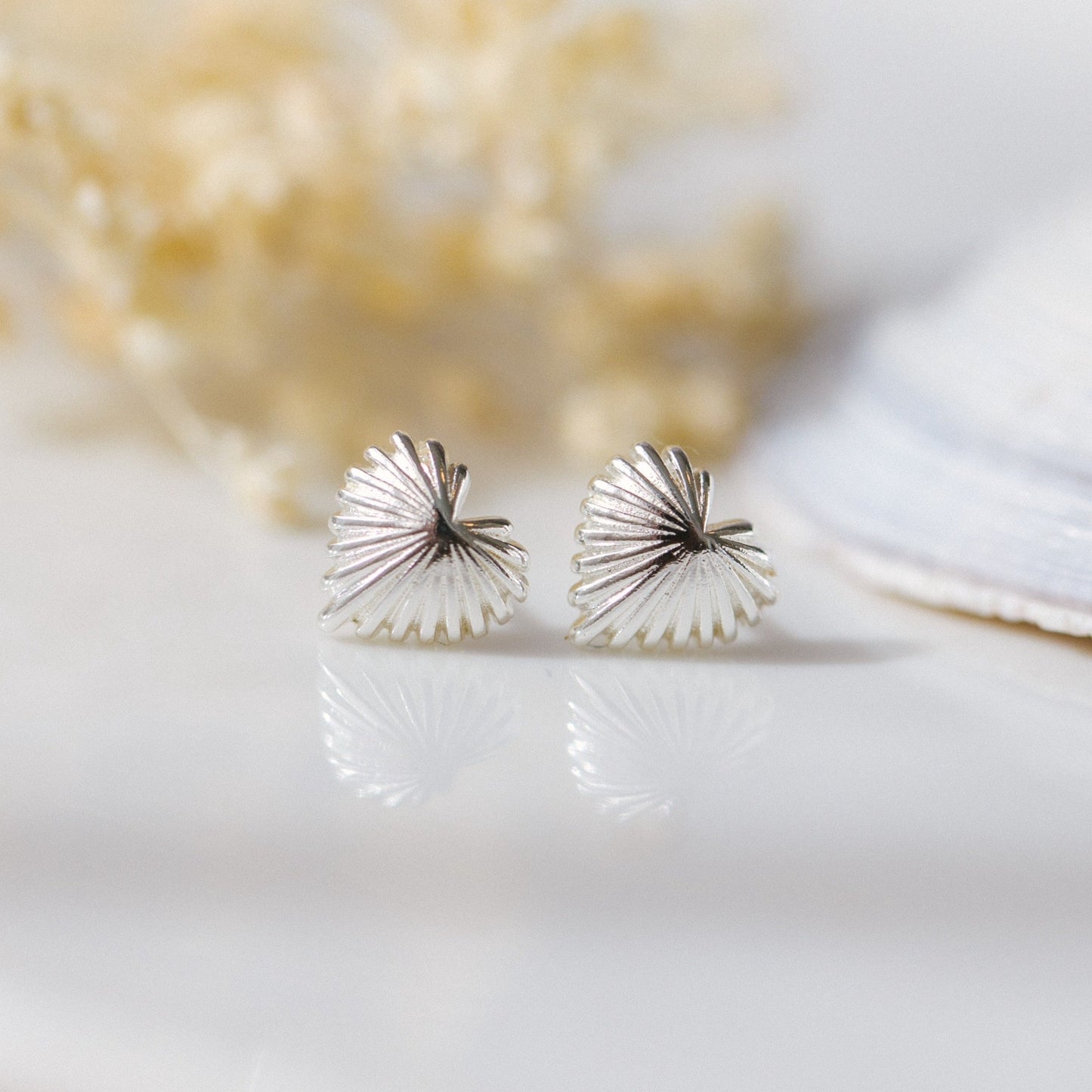 Seashell Heart Earrings Glee